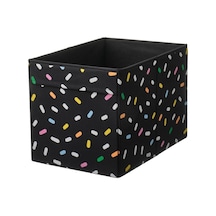 Skajare Kutu, Çok Renkli, 26x37x26 Cm Saklama Kutusu Oyuncak Kutusu Siyah - 868783730 Siyah