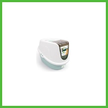 Vaveni Eco Tima Kapalı Kedi Tuvaleti Large Deniz Yeşili 60x45x42 Cm Arz