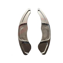 Volkswagen Golf 7 İçin Uyumlu Kulakçık Paddle Shift F1 Vites Kolu Silver