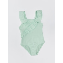 Deep Beach Fırfırlı Dokulu Kumaş Kız Çocuk Mayo Db200789cm 001