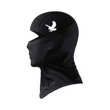 Flex Kartal Reflektörlü Siyah Kar Maske Balaklava Buff Motosiklet Boyunluk Scooter