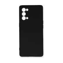 Reno 5 Pro Kılıf Nano İçi Kadife Silikon - Siyah İtdark27341