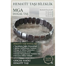 Hematit Bileklik - Hematit Taşı Bileklik - Testesteron Bileklik Gri Gri