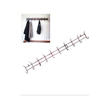 10'lu Lüx Duvar Askısı Royaleks-56409 Bordo