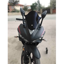 Yamaha R25 2015-2018 Uyumlu Ön Cam Siyah