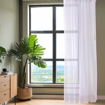 Soft Lilium Tül Perde - Krem - 300x270 Cm Diğer