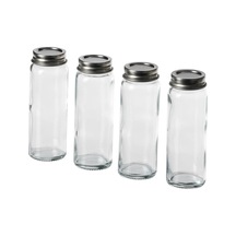 Ikea Cıtronhaj Baharat Kavanozu - Cam - 10 Cl - 4 Adet Gri