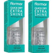 Flormar Quick Dry Extra Shine Hızlı Oje Kurutucu ve Parlatıcı 2'li