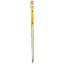 Faber Castell Çiçekli Silgili Kurşun Kalem-turuncu Çok Renkli