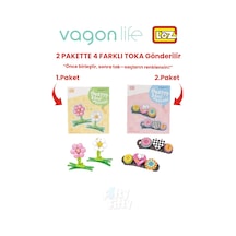 4'lü Saç Toka Seti Önce Birleştir,sonra Tak 2 Paket 4 Adet Gönderilir Yapı Toka Seti Ff 7132-7133
