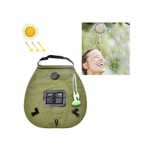 Sones 20l Güneş Banyosu Çantası Açık Kendi Kendine Sürüş Kamp Sıcak Su Şişesi Taşınabilir Açık Banyo Su Saklama Çantası Yeşil Ordu Çok Renkli