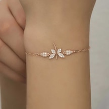 Gümüş Rose Yusufçuk Kadın Gümüş Bileklik