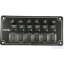 Sealux 6'Lı Yatay, Izoleli, Switch Panel, Sigortalı