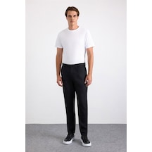 Süvari Siyah Smart Fit Düz Lastikli Jogger Pantolon Spn2020500013-s09
