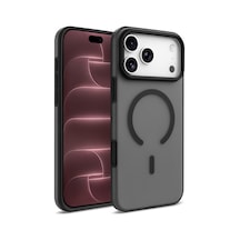 Apple İphone 17 Pro Kılıf M-safe Şarj Özellikli Kuin Kapak Siyah
