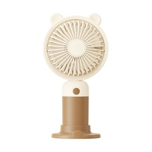 Taşınabililir Mini Usb Şarjlı 3 Kademeli El Masaüstü Vantilatör Fan Soğutucu Ym88216 Kahverengi