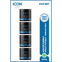 Iconcare Keratin Aqua Wax Güçlü Tutuş Parlak Görünüm Saç Waxı 4'lü Set 150 Ml