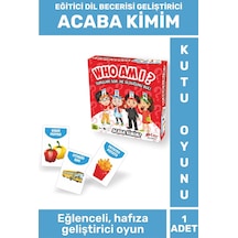 Özel Tasarım Eğlenceli Eğitici Öğretici Dil Becerisi Hafıza Geliştirici Kutu Oyun Takımı Acaba Kimim