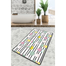 Catinus Cactus Banyo Halısı Djt 80x100 cm, Banyo Halısı , Banyo paspası yıkanabilir