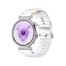 Huawei Watch Gt6 41mm İle Uyumlu Dalga Desenli Tokalı Yumusaş Soft Silikon Kordon