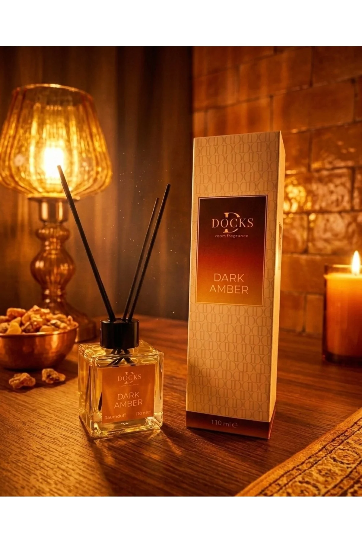 Docks Dark Amber Aromalı Oda Kokusu-çubuklu Difüzör