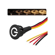 Hubrendy Sh Powermaster Pm-30765 5v Dc 10mm Gömme Dokunmatik Led Dimmer Kontrolcüsü Switch Buton Siy