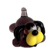 El Yapımı Mini Murano Cam Köpek Biblo A152-01