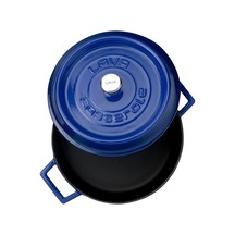 Lava Döküm Çok Amaçlı Yayvan Tencere Trendy 24 CM Mavi