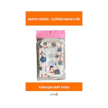 Yumuşak Dokulu Eldiven Banyo Kesesi Çok Renkli