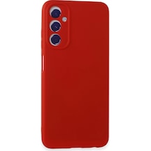 Samsung Uyumlu Galaxy A05s Kılıf First Silikon Kırmızı