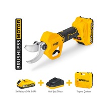 Sgs 5555 Akülü Bağ Budama Makası 20v 2 2.0ah Kömürsüz Motor Profesyonel Budama Makinesi