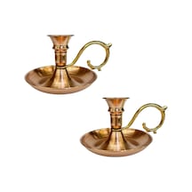 2 Li Bakır Düz Şinanay Mumluk