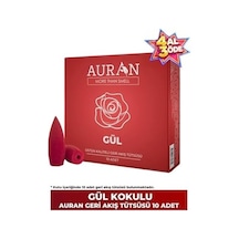Auran Gül Kokulu Geri Akış Tütsüsü Konik Tütsü Rose Backflow Incense Cones 10 Adet