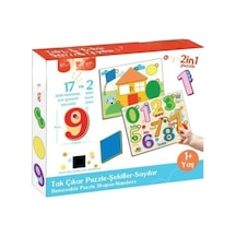 Fp2762 Tak Çıkar Puzzle Şekiller Sayılar