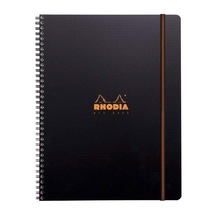 Rhodia Active Spiralli Defter A4+ Çizgili Siyah Kapak Rc119931