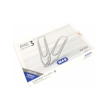 Mas Multipack Ataş No:3 Nikel Kaplı 100 Adet 4 Paket Çok Renkli