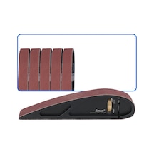 Sones Ganwei Zımpara Tutucu Ayarlanabilir Manuel Eğri Taşlama Cilalama Bant Zımpara 5 Adet 320 Grit Zımpara Kayışı İle Zımpara Tahtası Ağaç İşleme Aleti