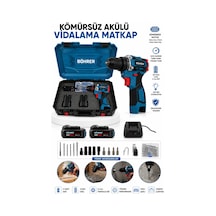 Böhrer BXY006 Pro 12V 2AH Demir Mandren Çift Akülü Darbeli Vidalama Matkap Böhrer BXY006 Pro 12V 2AH Demir Mandren Çift Akülü Darbeli Vidalama Matkap