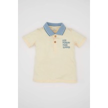 Defacto Erkek Bebek Baskılı Kısa Kollu Polo Tişört C5239a524hser142