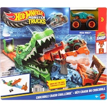 Hot Wheels Monster Trucks Timsahı Devir Oyun Seti Jjn45 Çok Renkli