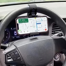 Araç Direksiyon Telefon Tutucu Esnek Kauçuk Sabitlemeli Maksimum 8cm Genişliğe Uygun Navigasyon Standı Cr90 2 Mixed