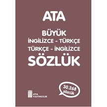 Büyük İngilizce - Türkce - Türkce - İngilizce Plastik Kapak