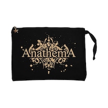 Anathema Design Siyah Clutch Astarlı Cüzdan / El Çantası Siyah