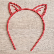 Kedi Kulaklı Taç 3d Baskı Sevimli Cosplay Ve Parti Saç Bandı