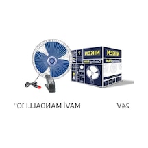 24v 10 İnç Mandallı Oto Vantilatör, Çakmak Girişli Kullanım İçin Pratik Ürün