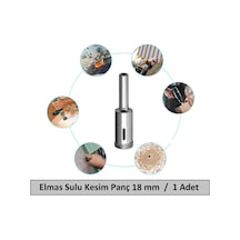 Venoa Cam Mermer Granit Fayans Delici Panç Seti Sulu Kesim 18 Mm