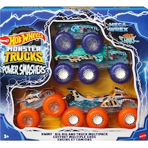 Hyj29 Hot Wheels Monster Trucks Power Smashers Çoklu Paket Çok Renkli