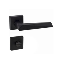 Doğanlar Prizma Mat Siyah Rozetli Kapı Kolu Takım-wc Kol Pk001dgn0116 Renkli
