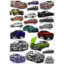 Arabalar Sticker Set