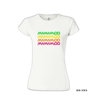 Mamamoo - Logo Moosical Beyaz Kadın Tshirt 001